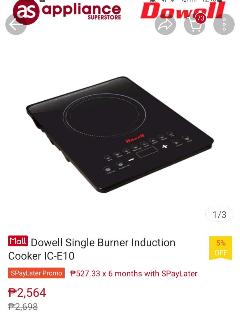 Dowell Induction Cooker (Brandnew), Furniture & Home Living ...