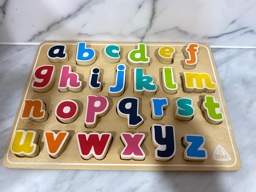 ELC ABC alphabet letters wooden puzzle Babies Kids Infant Playtime