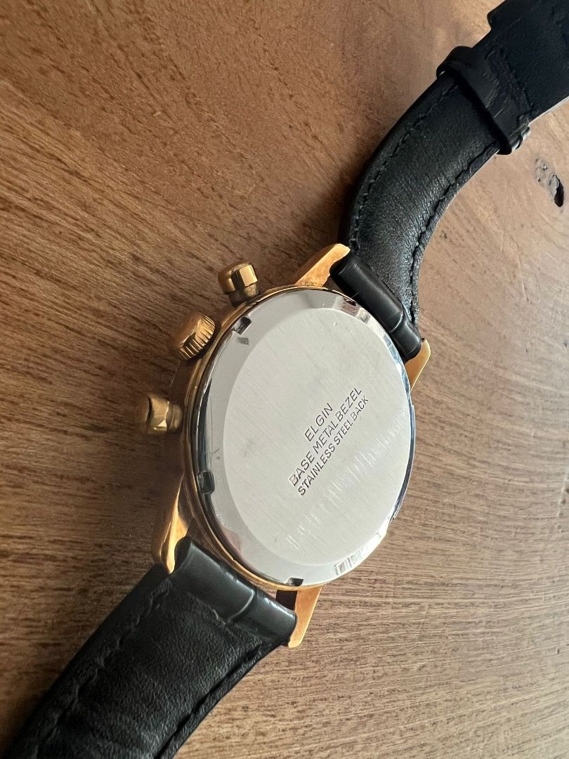Elgin Valjoux 7733 Panda Dial Best music to your ears Men s