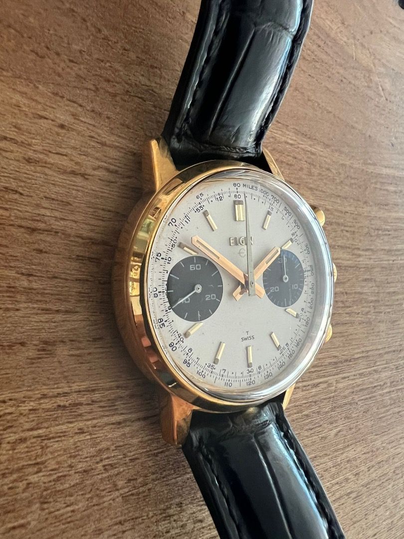Elgin Valjoux 7733 Panda Dial Best music to your ears Men s