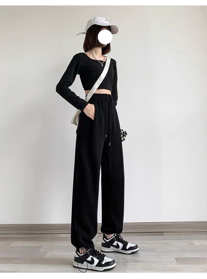 Thick black sweatpants hotsell