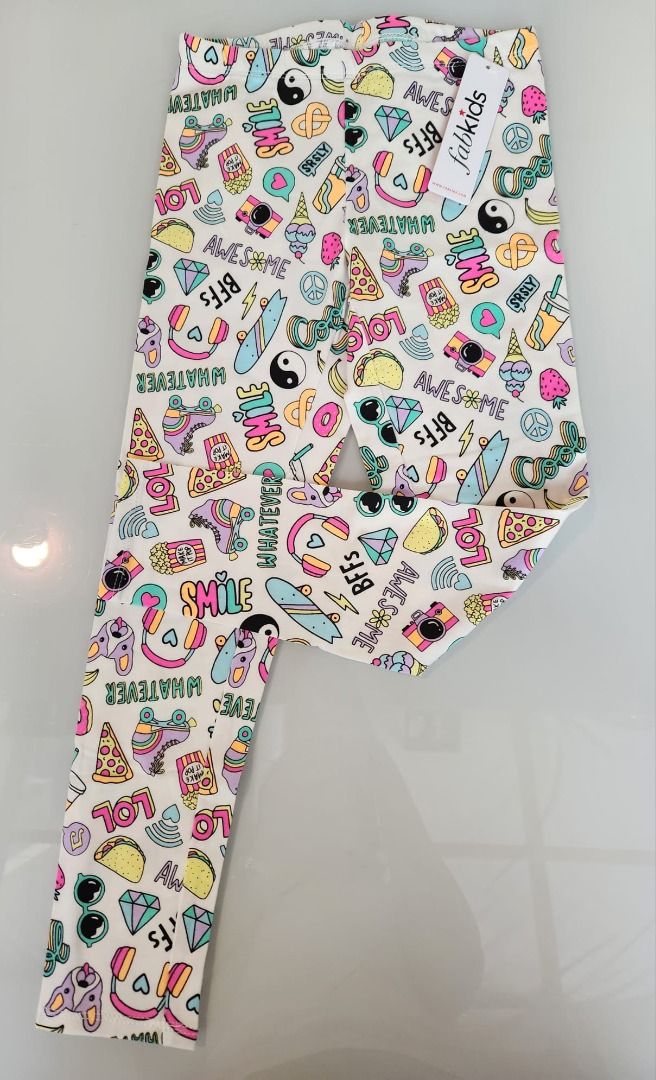 FABKIDS GIRLS LEGGINGS Lot Of 2 Size XS 4T;5T Brand New Without