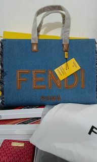 F.endi Men's Logo Detail Bag Store Entry