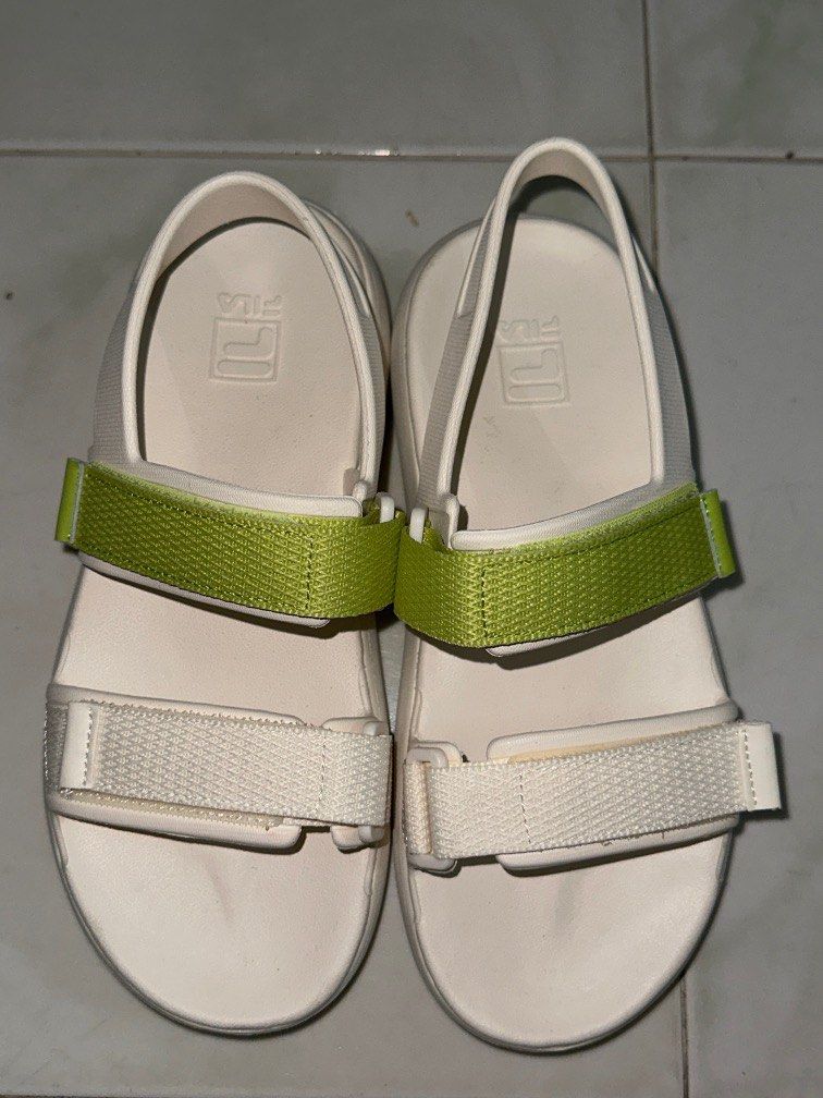 Fila sandals with straps white on sale