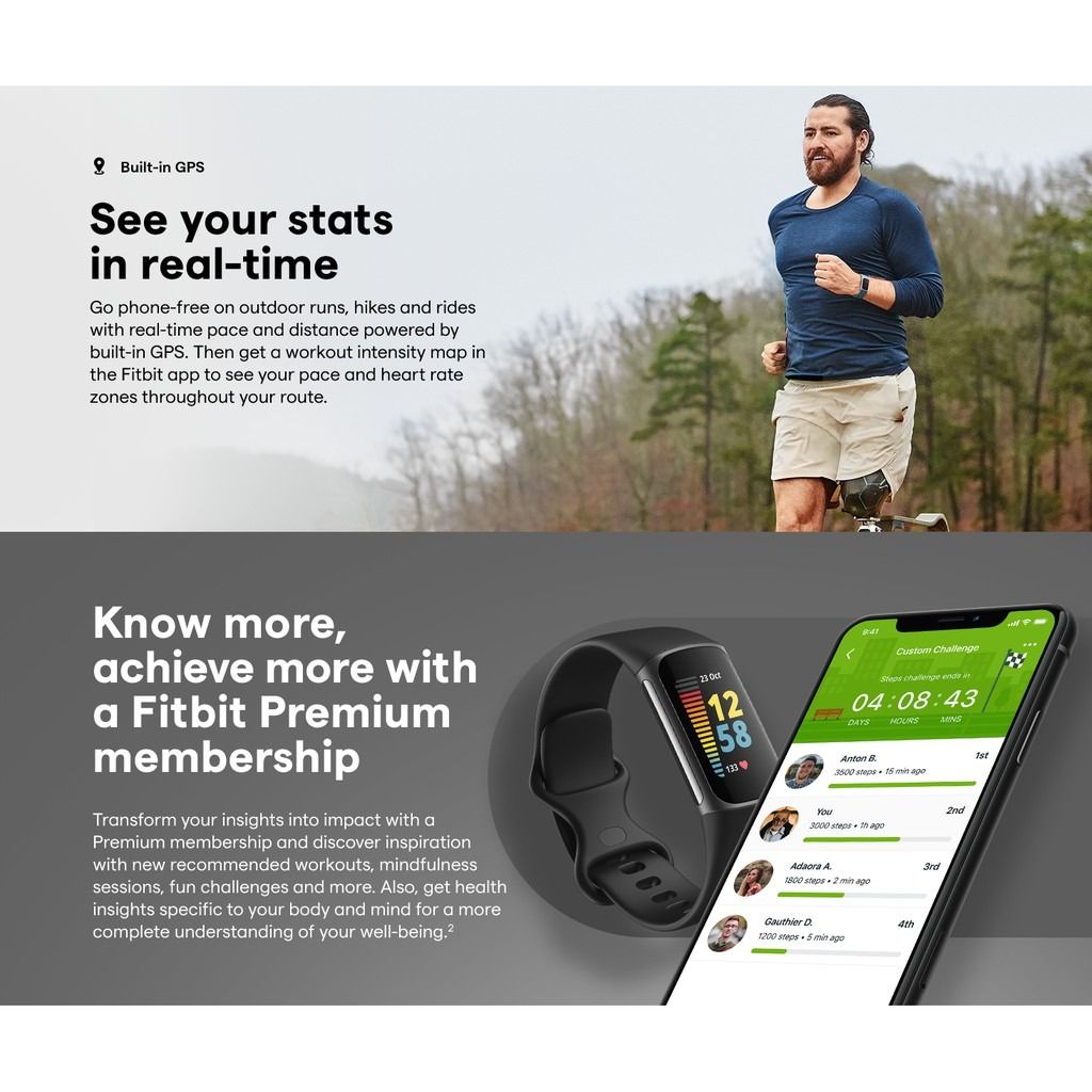 Charge 2 gps tracking deals