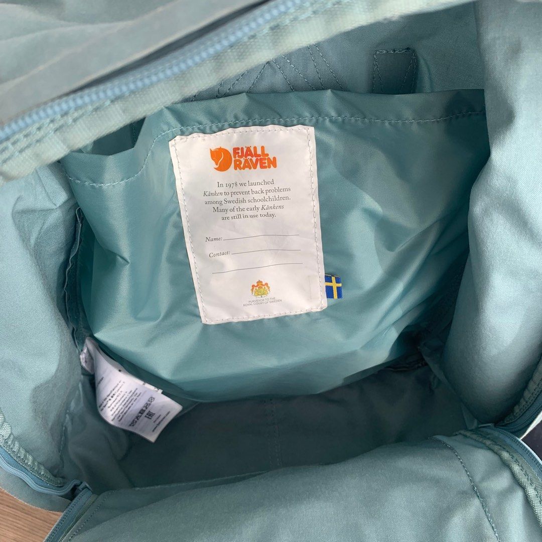 Fjallraven Women's Kanken Backpack Blue Size Regular