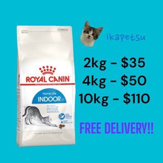 FREE DELIVERY ROYAL CANIN INDOOR 27 2kg/4kg/10kg
