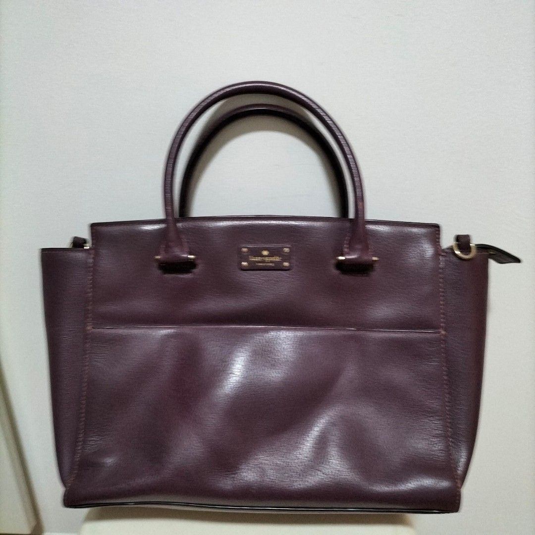 Kate spade deep plum discount purse
