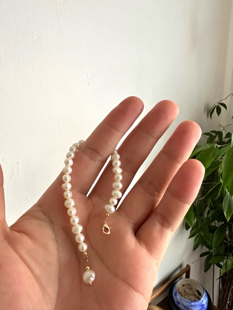 Genuine pearl store bracelet