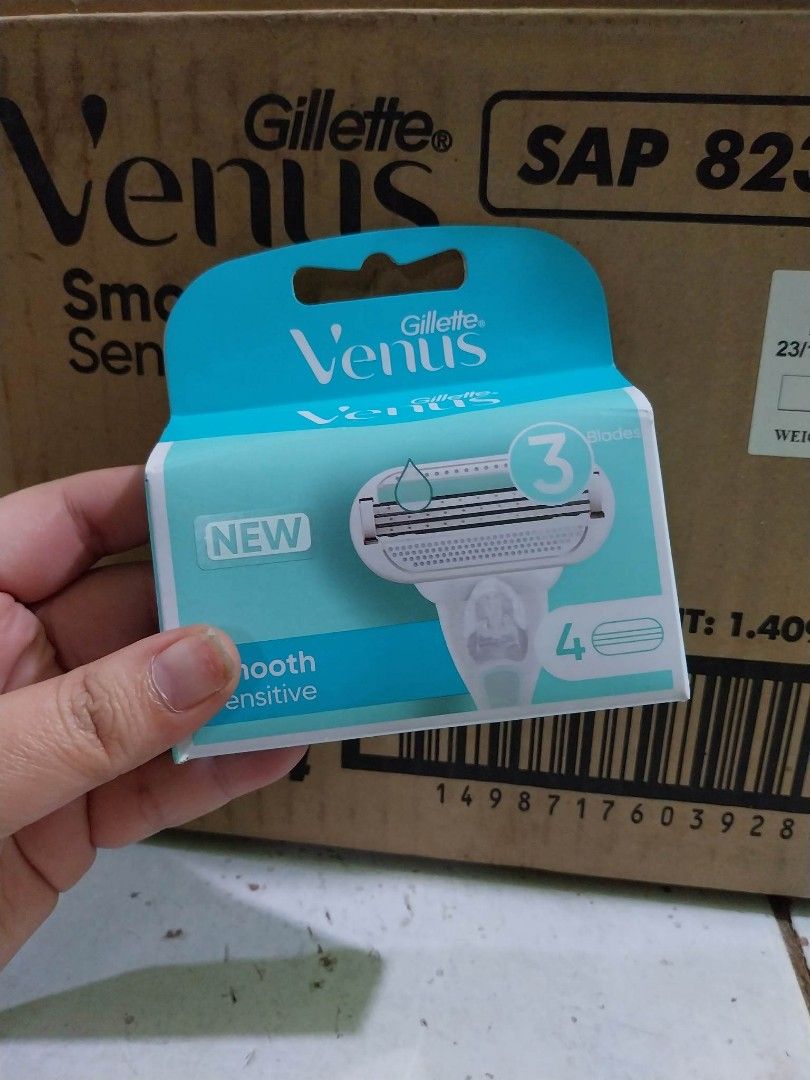 Gillette Venus Smooth Sensitive Cartridge only 4pcs pack (Category: Hair Removal) located in San Pedro. Submitted by stockroomsouthph (Listing ID 1259724601, Image 2). Description: Guaranteed original! Cheaper than mall price.