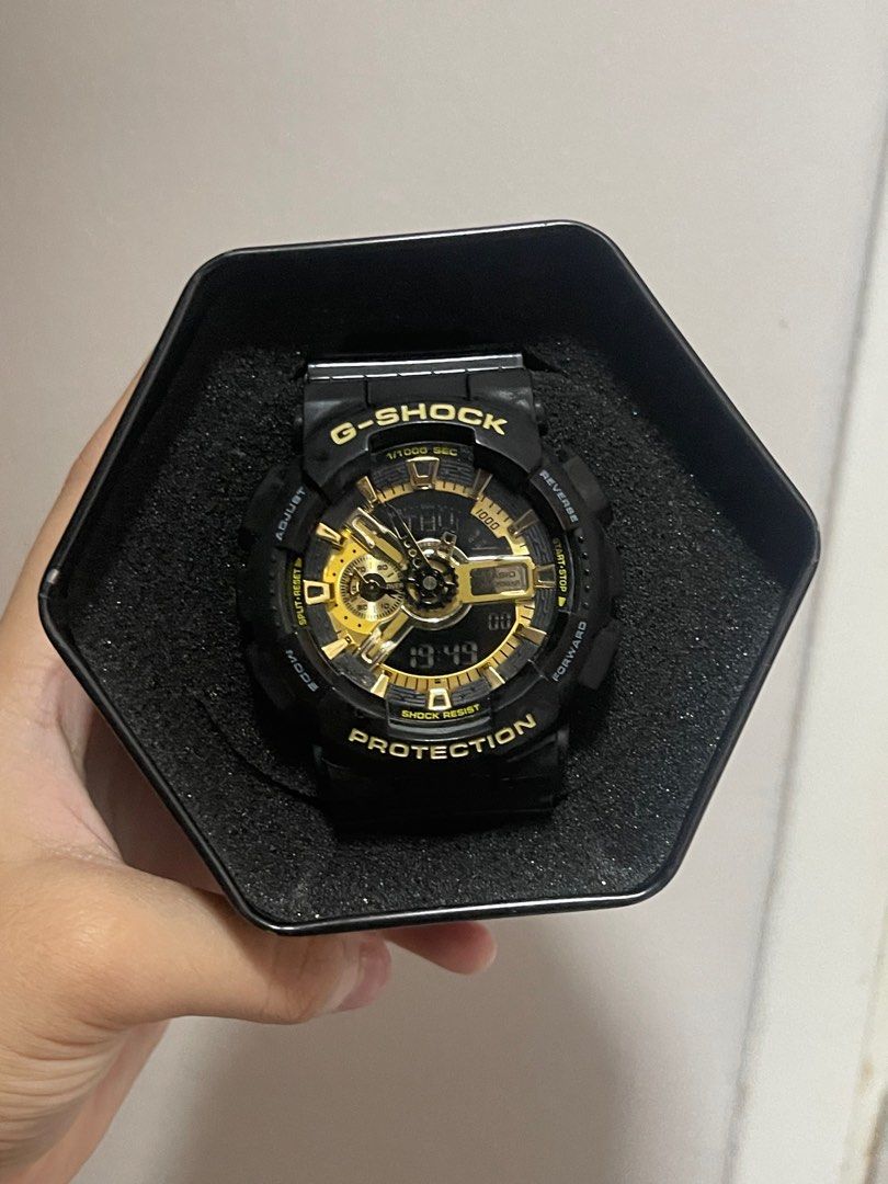G shock black and gold fake on sale