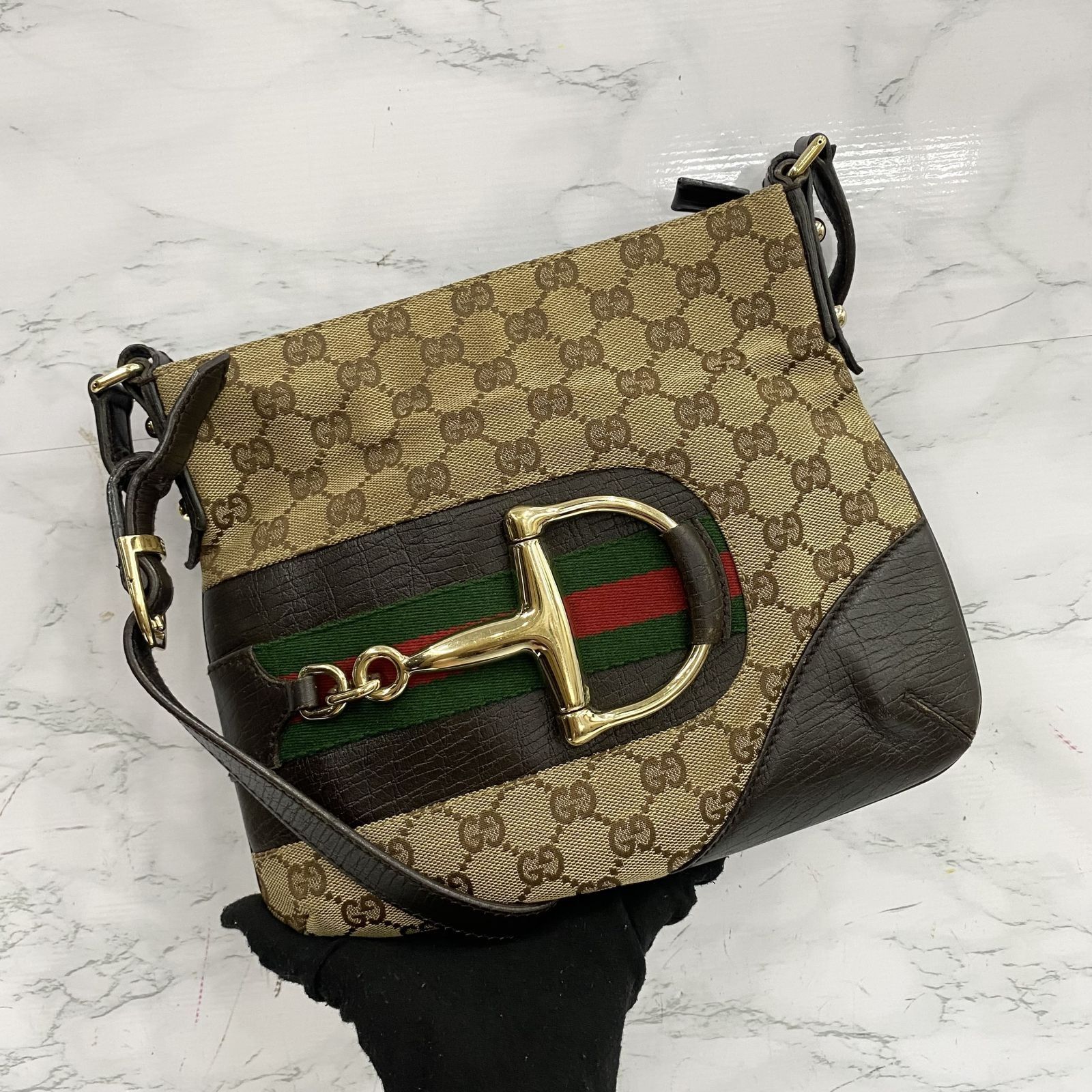 Gucci Canvas Sling Bag, Luxury, Bags & Wallets on Carousell