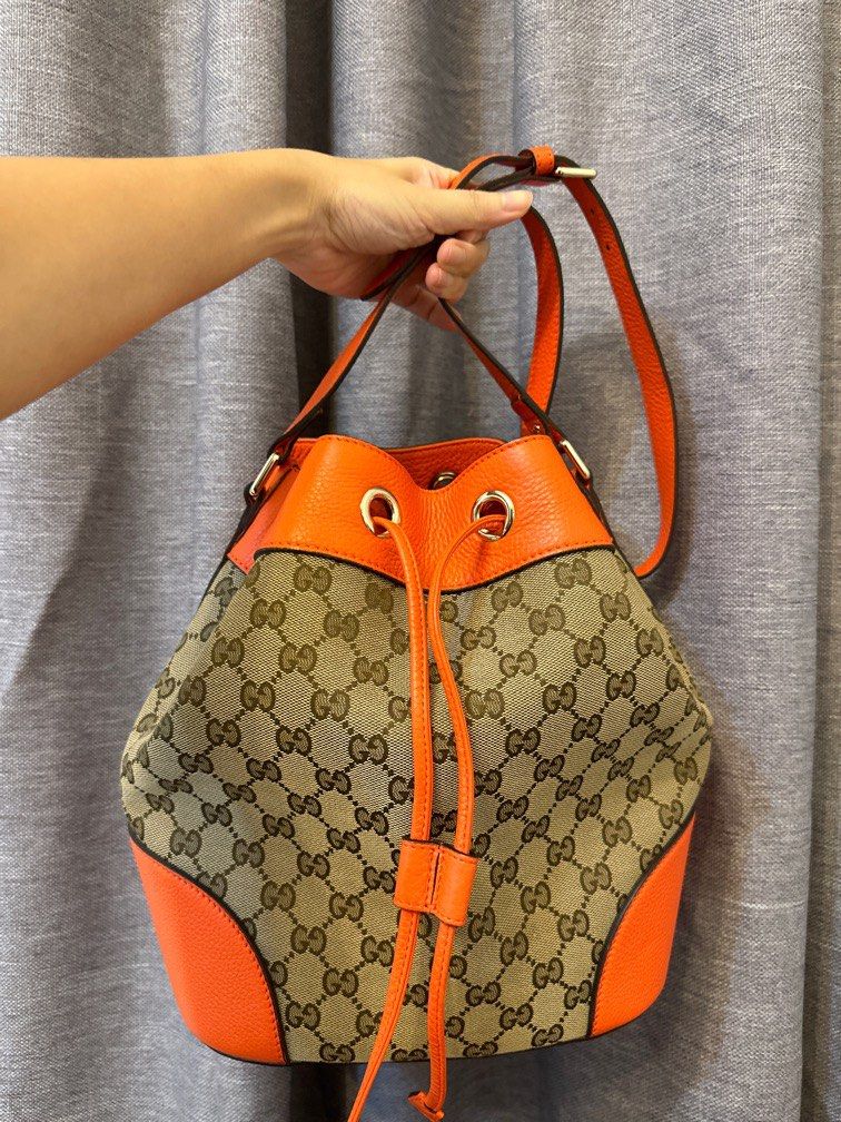 Gucci monogram bucket best sale bag