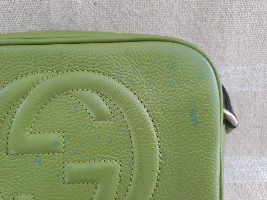 Gucci green disco bag deals