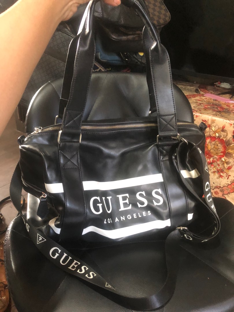 Guess gym / travel bag, Luxury, Bags & Wallets on Carousell