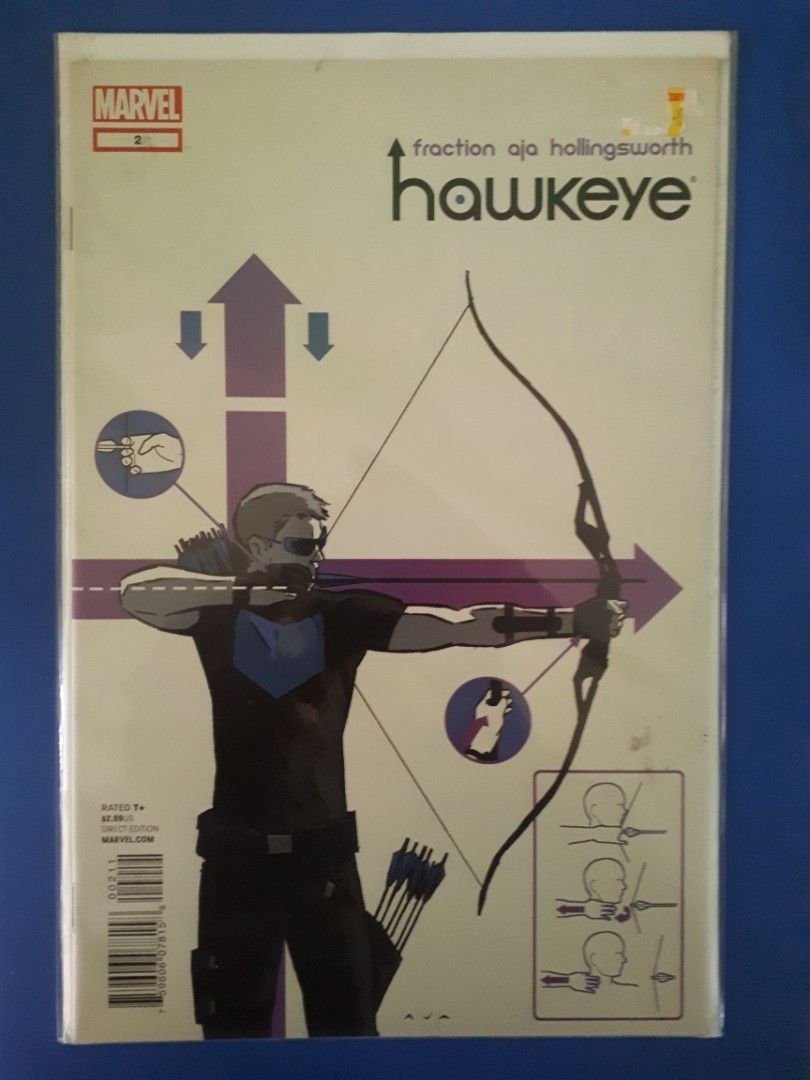 HAWKEYE #2 (Category: Comics & Manga) located in Floridablanca. Submitted by toyz_soldier_collectibles (Listing ID 1259679777, Image 1). Description: IM NOT A PROFESSIONAL GRADER F TO VF CONDITION BAGGED AND BOARD WYSIWYG SHIPPING SHOULDER BY THE BUYER.