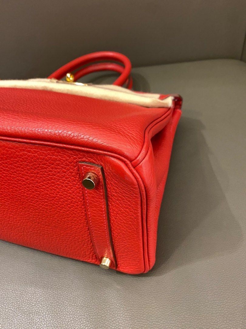 Hermes Cabasellier 30 Rouge Clemence, Luxury, Bags & Wallets on Carousell