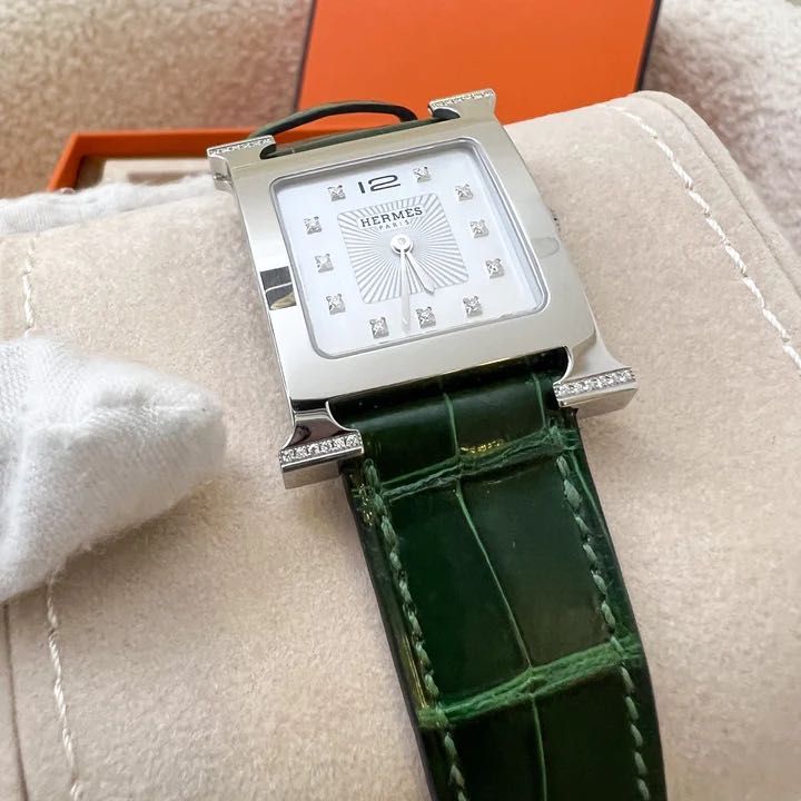 hermes h hour diamond watch