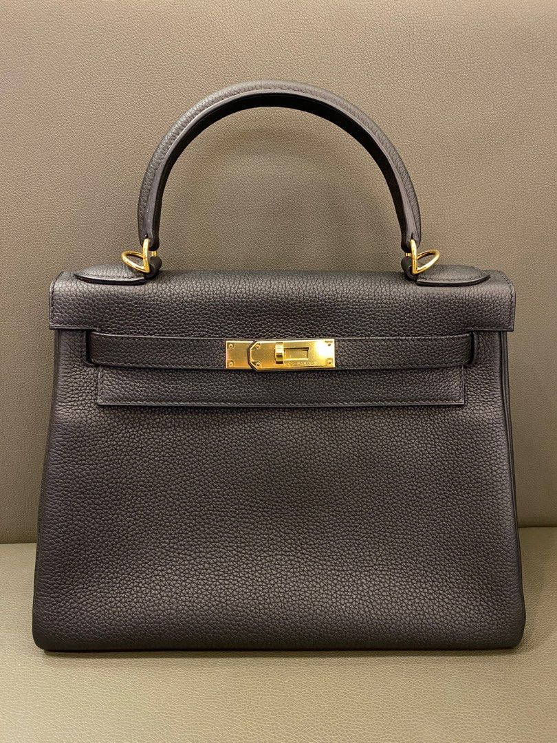 Brand New Hermes Kelly 28 Etain Epsom Sellier GHW Hermes Kuala