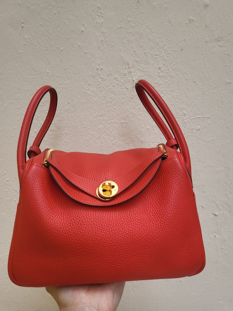 Hermes Lindy 26 Rouge Tomate GHW