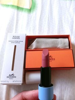 HERMÈS Limited Edition Rouge Hermès "Rose Pommette" Satin Lipstick  Gift Box Set