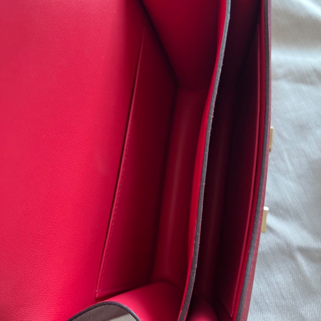 Hong Kong Hermes Mini Constance 19cm Epsom K1 Rouge Grenat 石榴紅