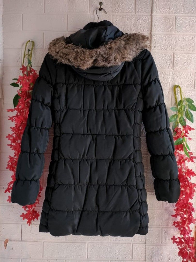 H M winter bubble at with hoodie bulus