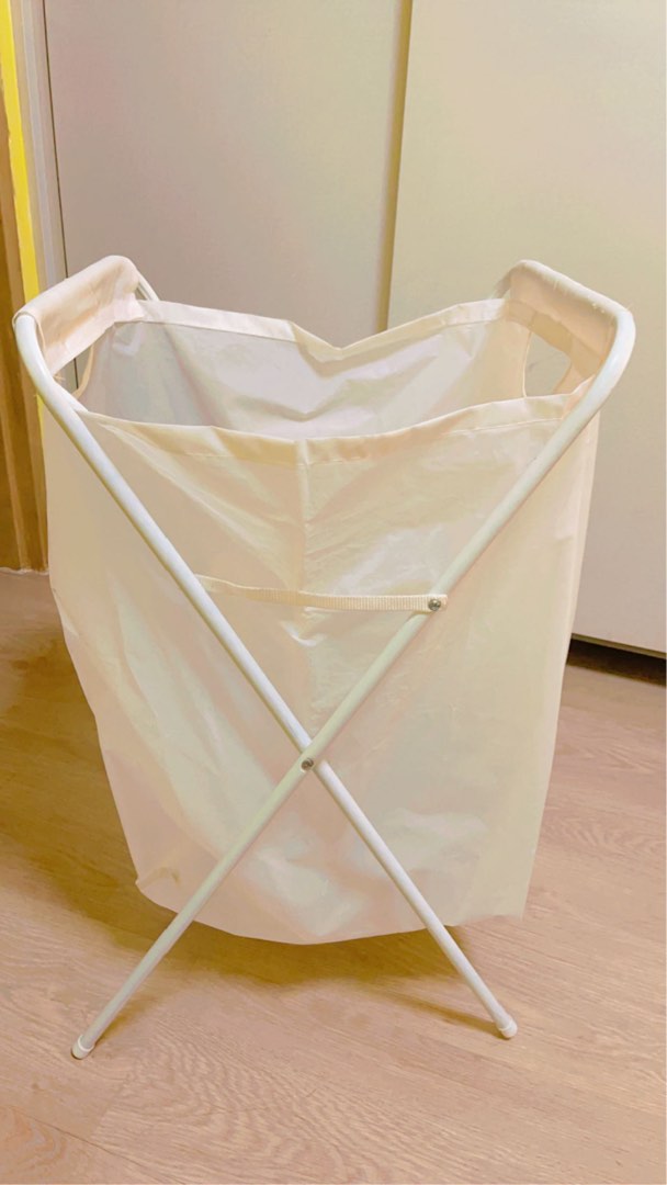 JÄLL laundry bag with stand, white, 13 gallon - IKEA