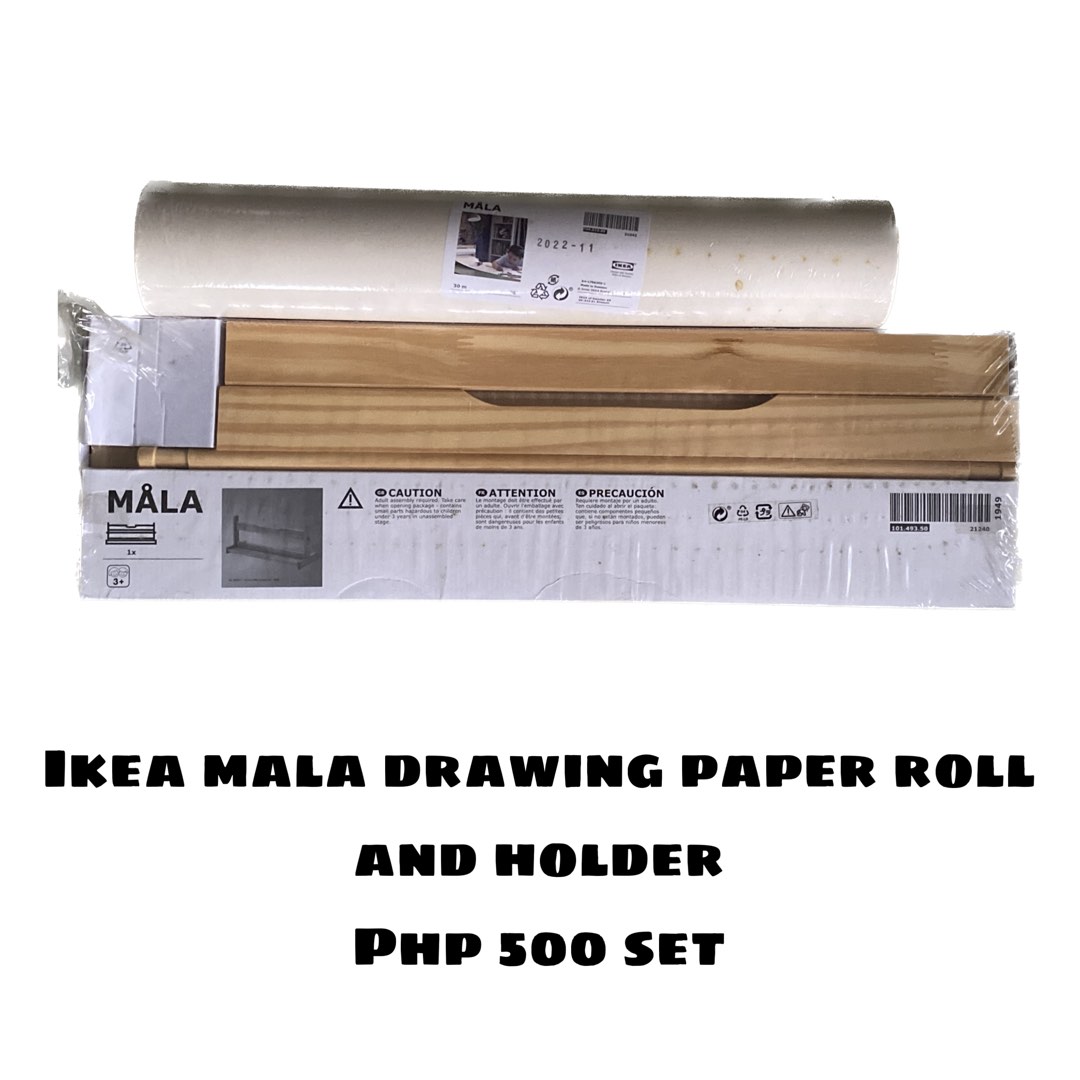 Ikea Mala Drawing Paper Roll and Holder, Hobbies & Toys, Stationary