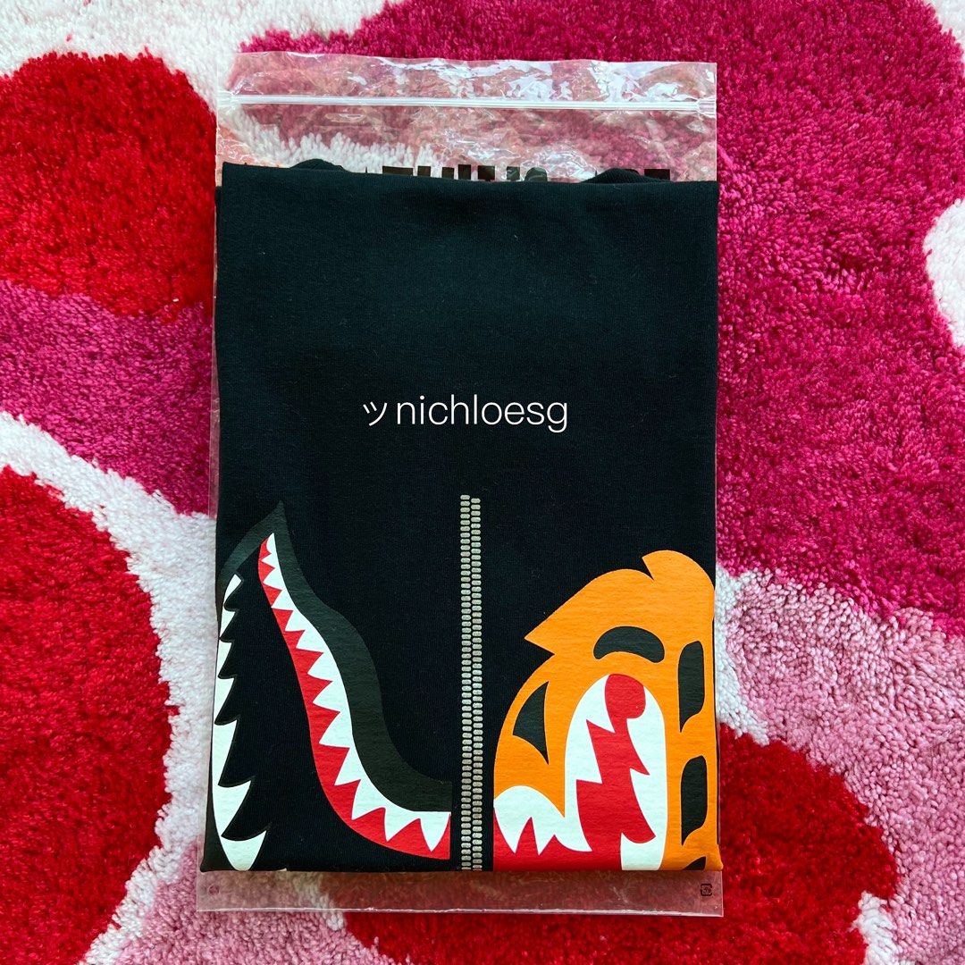 Bape shark tiger tee sales
