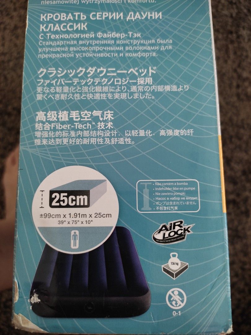 INTEX classic Downy airbed, Furniture & Home Living, Furniture, Bed ...