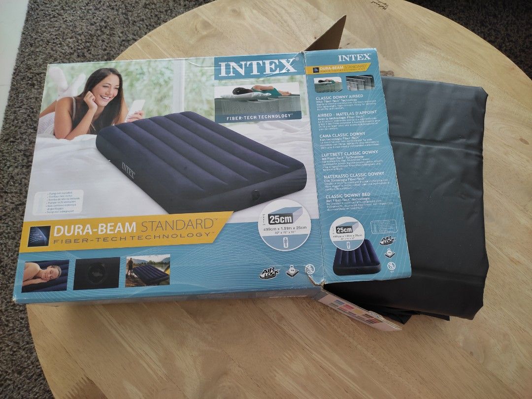 INTEX classic Downy airbed, Furniture & Home Living, Furniture, Bed ...
