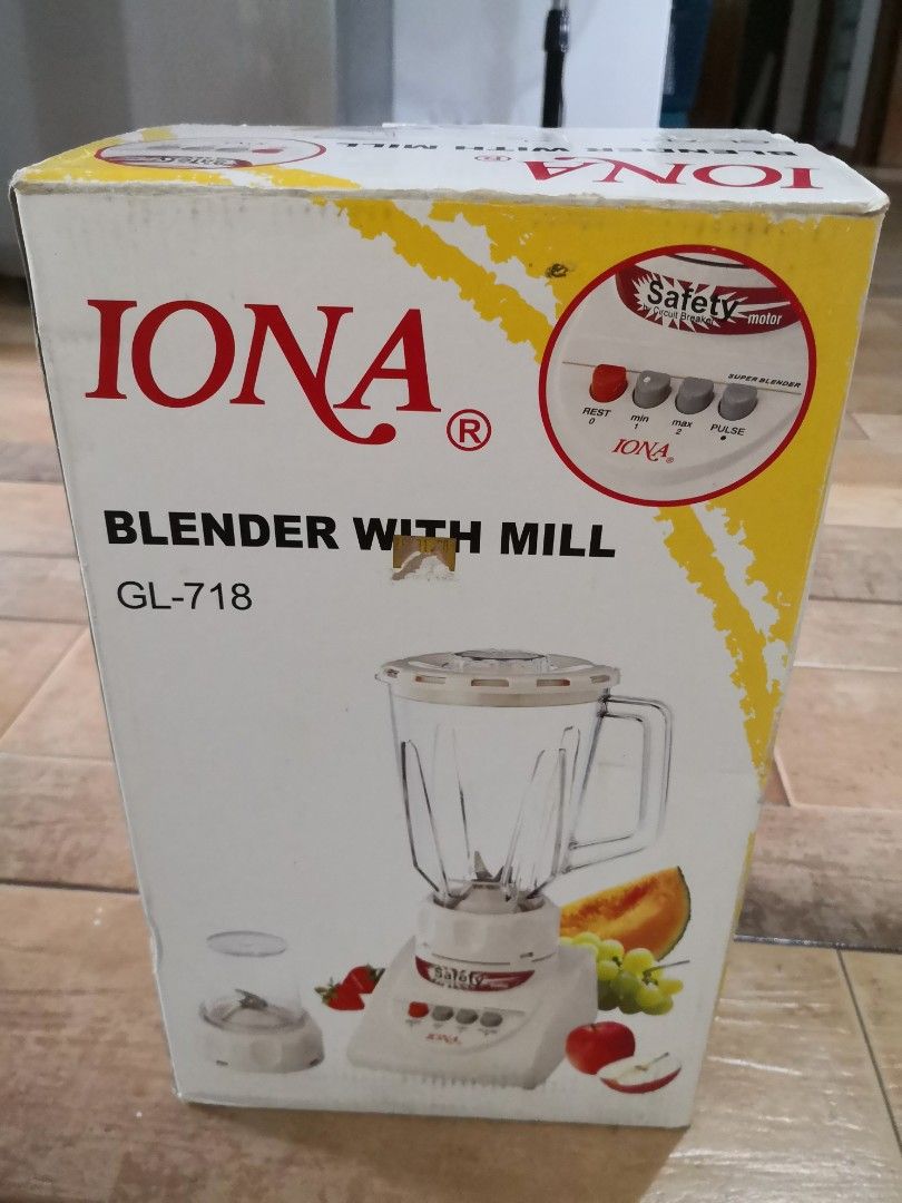 Iona Blender with Mill, TV & Home Appliances, Kitchen Appliances