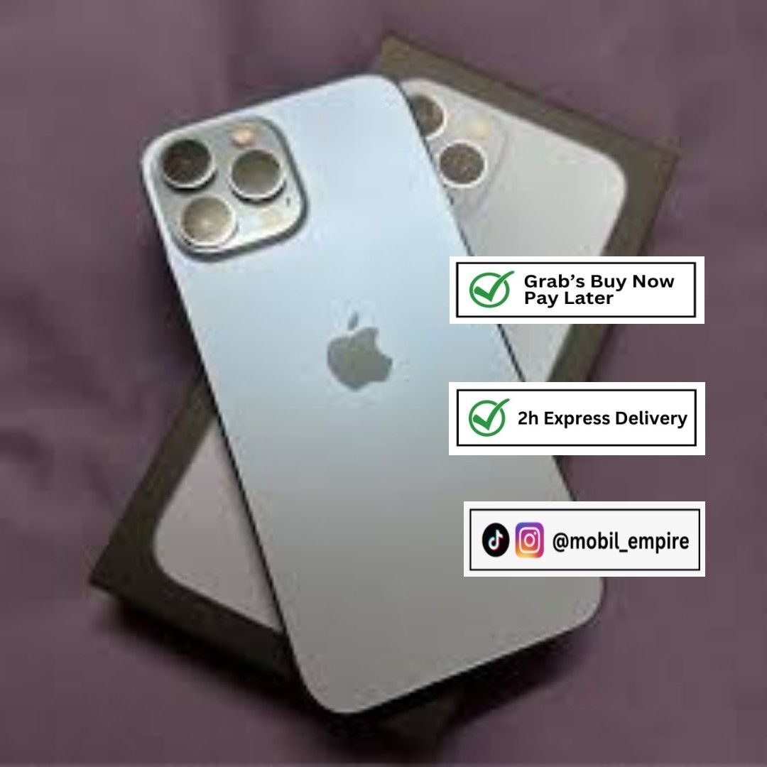 iPhone 13 Pro Max Sierra Blue 128GB, Mobile Phones & Gadgets, Mobile ...