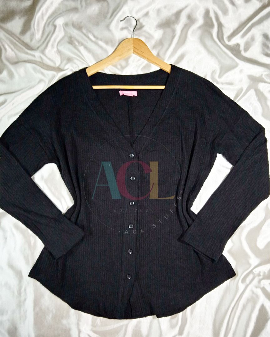 Isaac Mizrahi Black Button Down Cardigan for Women Women s