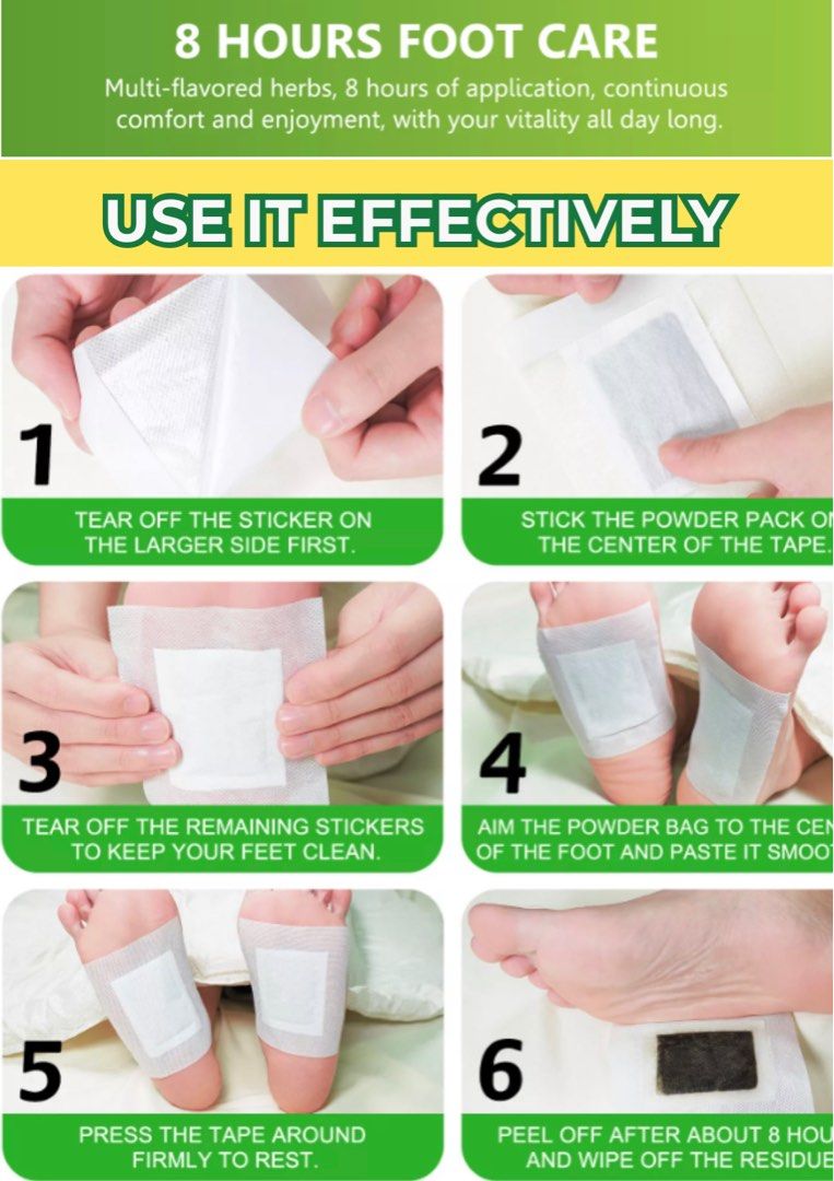 Box Foot Patch Itsuki Kenko Foot Patch Foot Patch, Health & Nutrition, Health ...