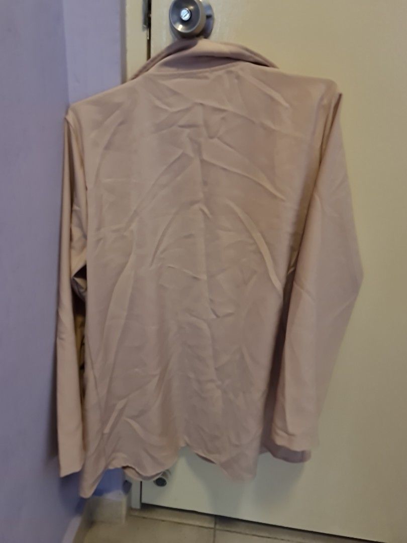 Jacket (Category: Coats, Jackets and Outerwear) located in Singapore. Submitted by wallflower. (Listing ID 1259686549, Image 3). Description: 100% brand new but without tag Long jacket free size estimate dimension shoulder 45cm ptp 55cm when buttoneed estimated length 74cam pretty pastel sweet pink office jacket material 2 front deep pocket fubctional buttons price reduced plus free normal postage payment reduced plus free normal postage no meet 