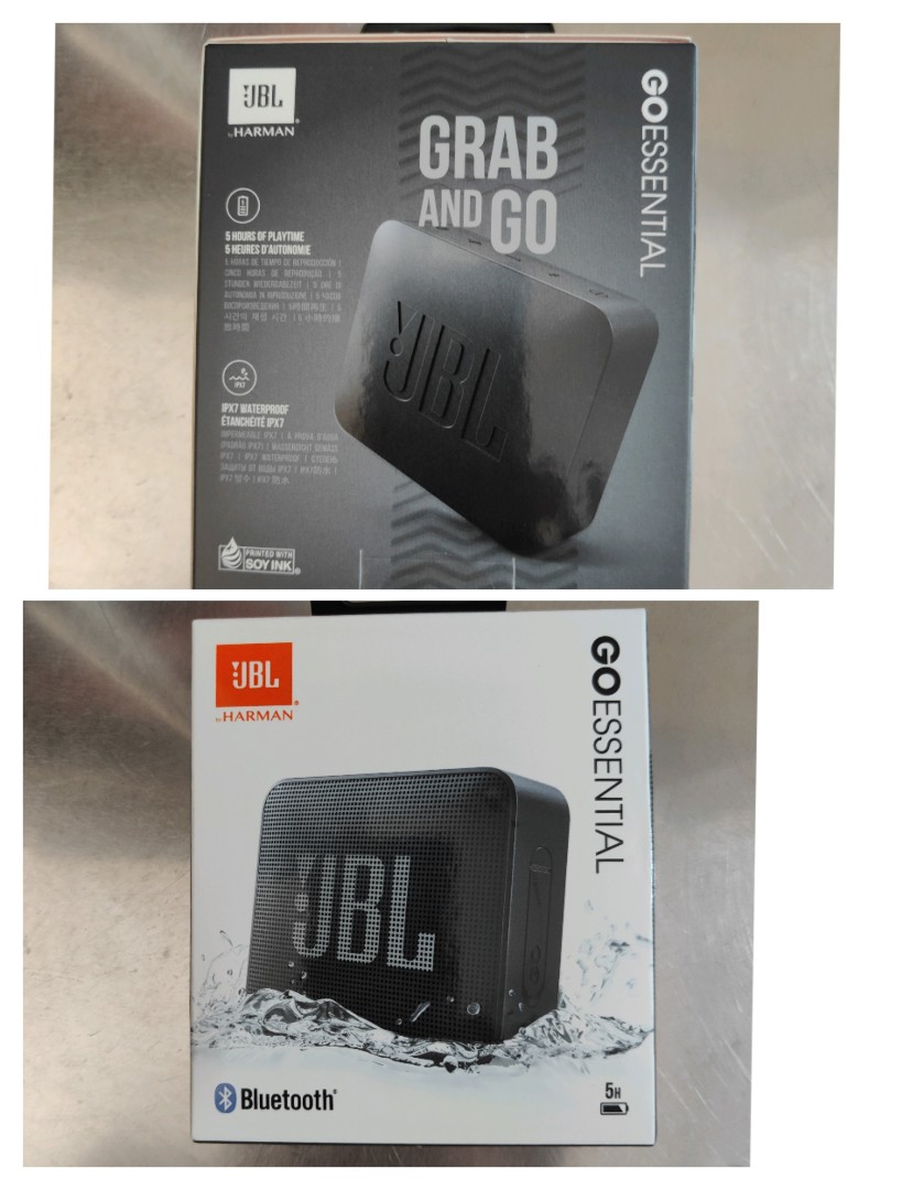 JBL GO ESSENTIAL JBLGOESBLK Bluetooth Speaker IPX7 Waterproof Compact Size  Black