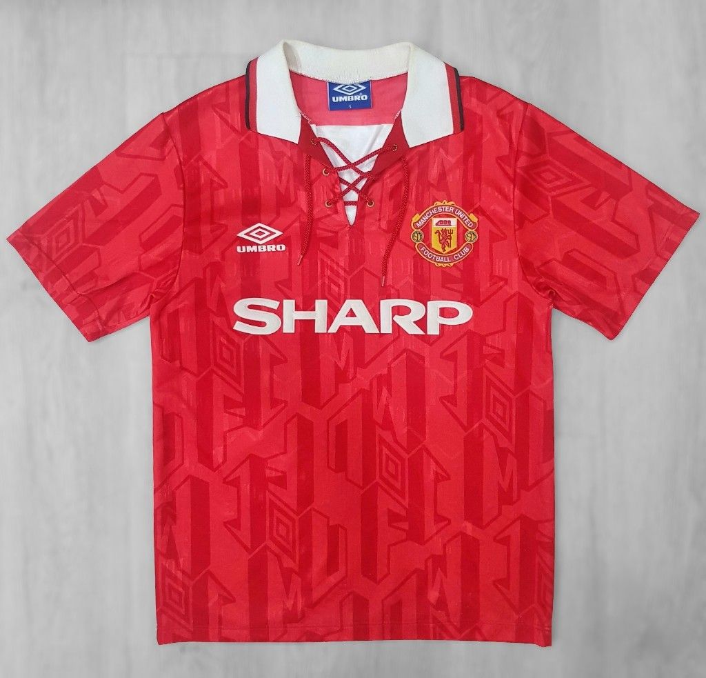 VTG MAN UTD Manchester United Football Club Jersey Sharp Umbro 