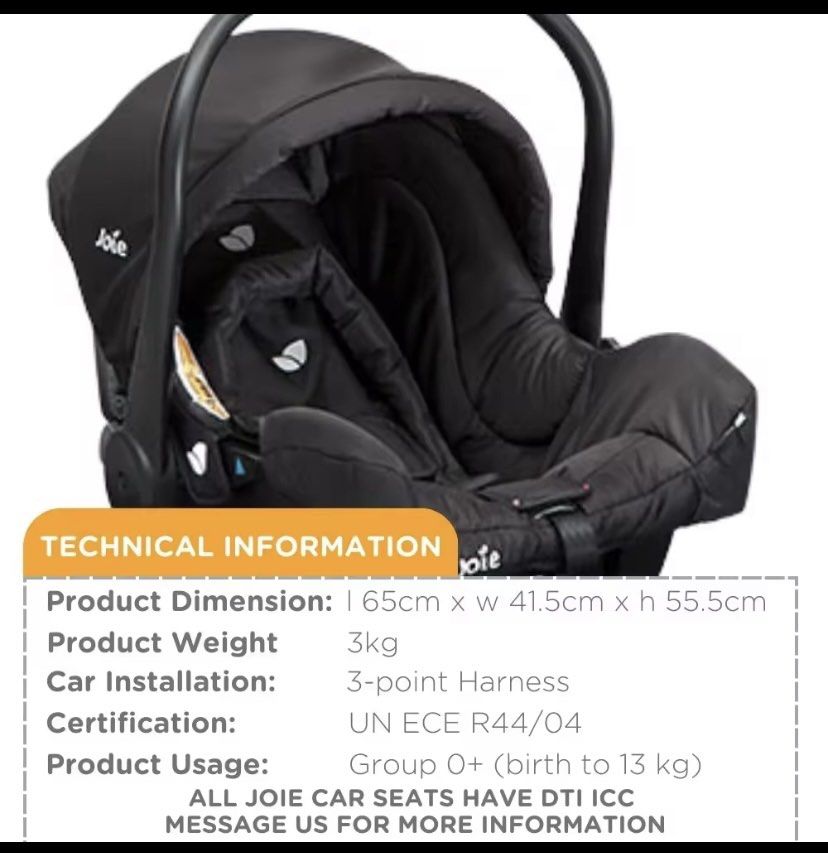 Joie Car Seat Color Red (Category: Car Seats) located in Lingayen. Submitted by colline1203 (Listing ID 1259763024, Image 2). Description: Good as new.
