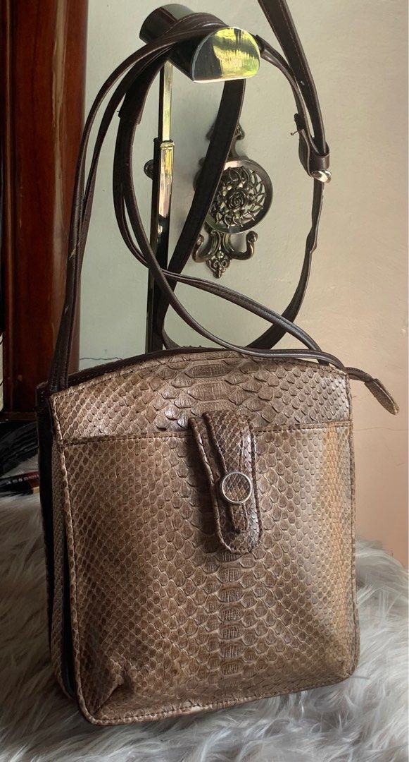 JRA bag (Category: Luxury Bags & Wallets) located in Malolos. Submitted by flapnbloom.ph (Listing ID 1259757934, Image 1). Description: Authentic JRA in python skin leather MOP: Bank transfer/GCash Pm for inquiries.