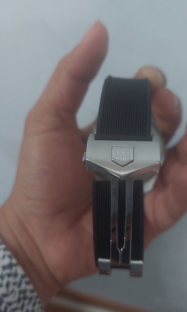 JUAL JAM TANGAN TAG HEUER SOLOGRAPH BLACK Fesyen Pria Jam Tangan