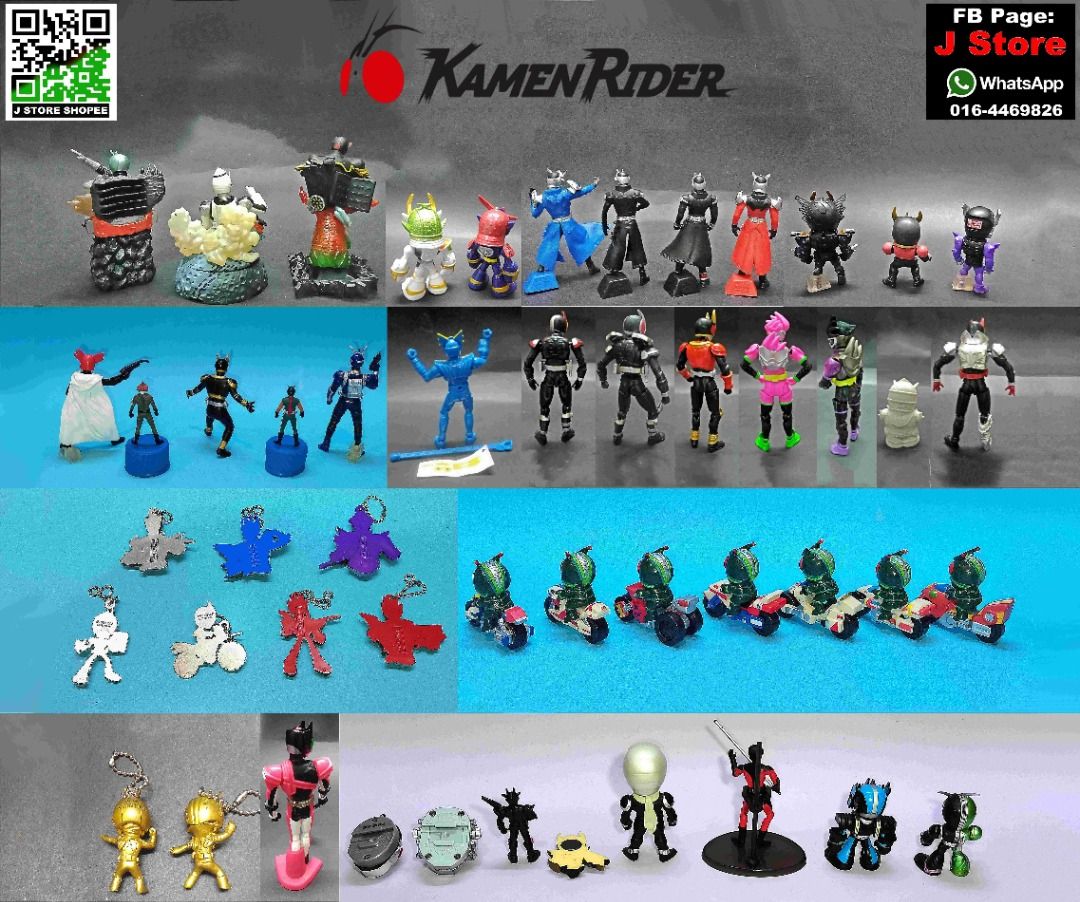 Kamen Rider action figure 6 ( J Store ), Hobbies & Toys, Toys & Games ...