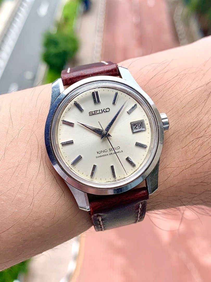 King Seiko 44KS Calendar 4402 8000 Vintage Mechanical Casual Dress Watch Grand