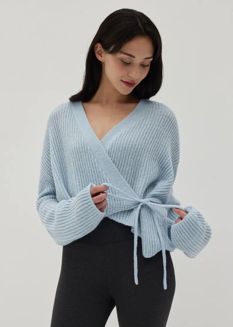 Oversized top wrap cardigan