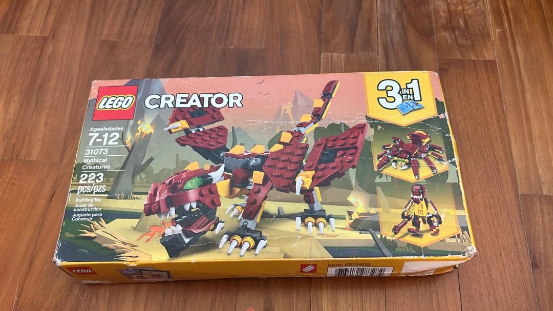 Lego creator mythical creatures 31073 sales