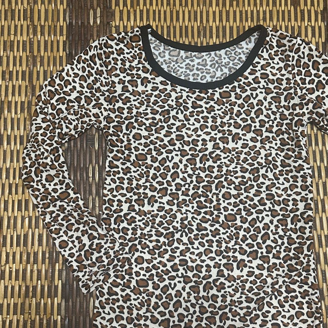 Leopard Tops, Women's Fashion, Tops, Shirts on Carousell