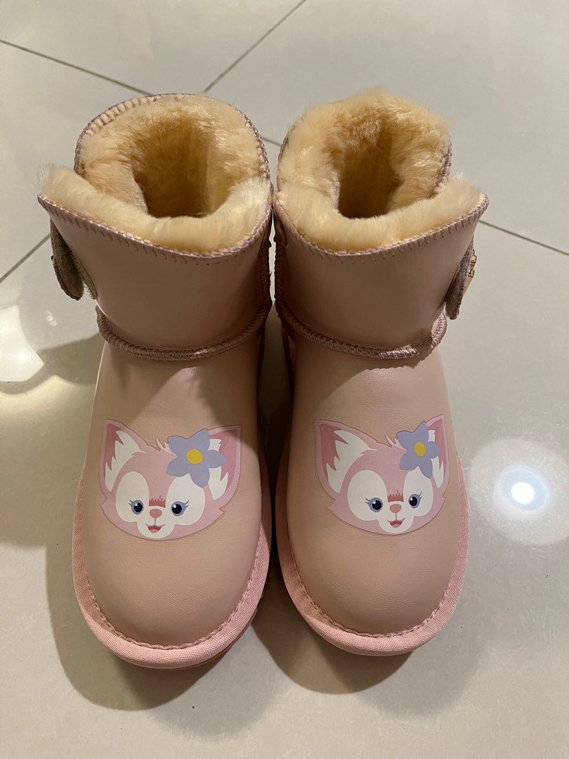 Light Pink Kid Winter Boot with in line fur Babies Kids Babies