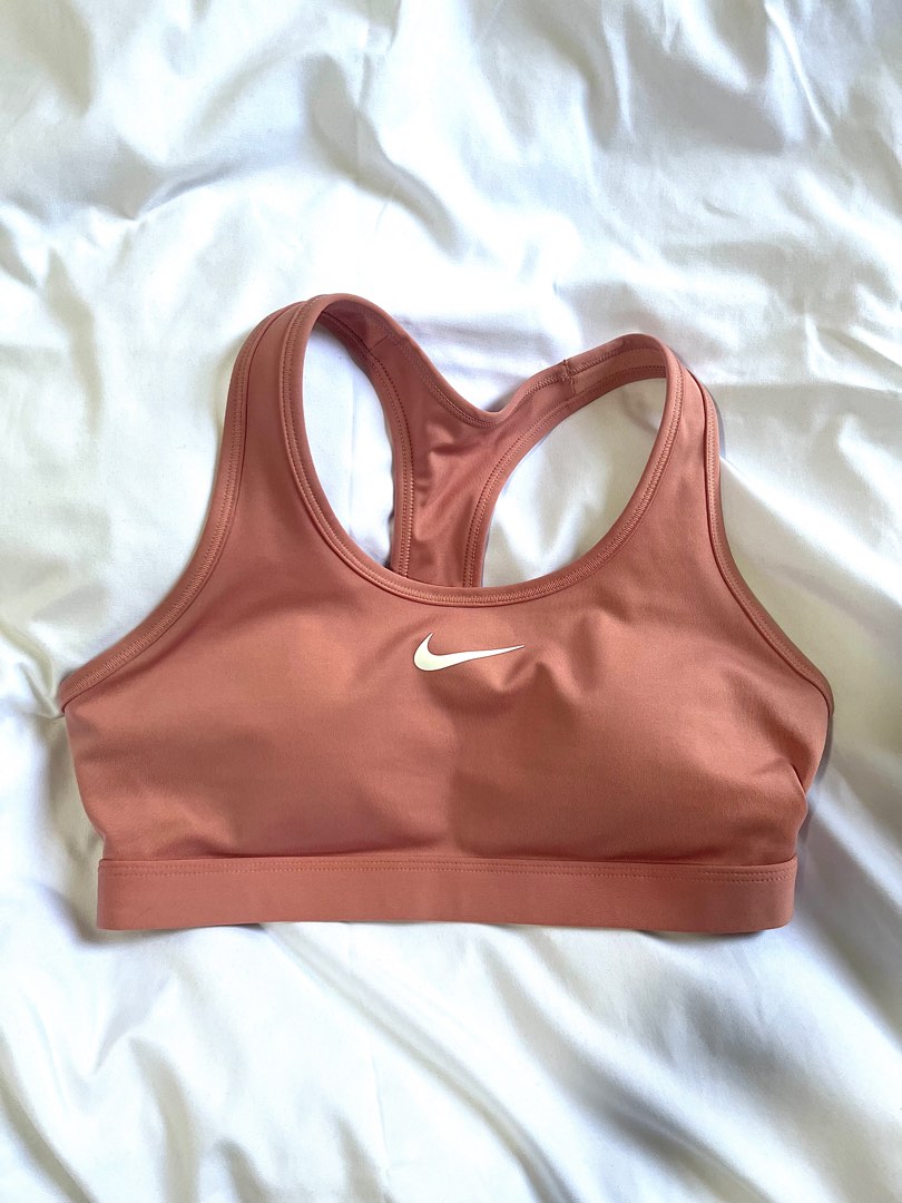 Nike Swoosh Sports Bra, Women's Fashion, Activewear on Carousell