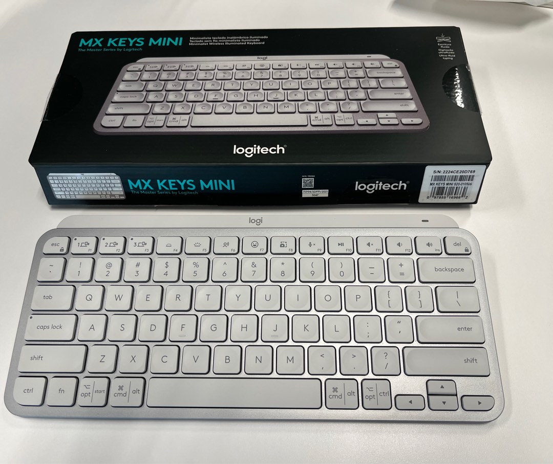Key Tech Mini Logitech Mx Keys Mini White, Computers & Tech, Parts & Accessories ...
